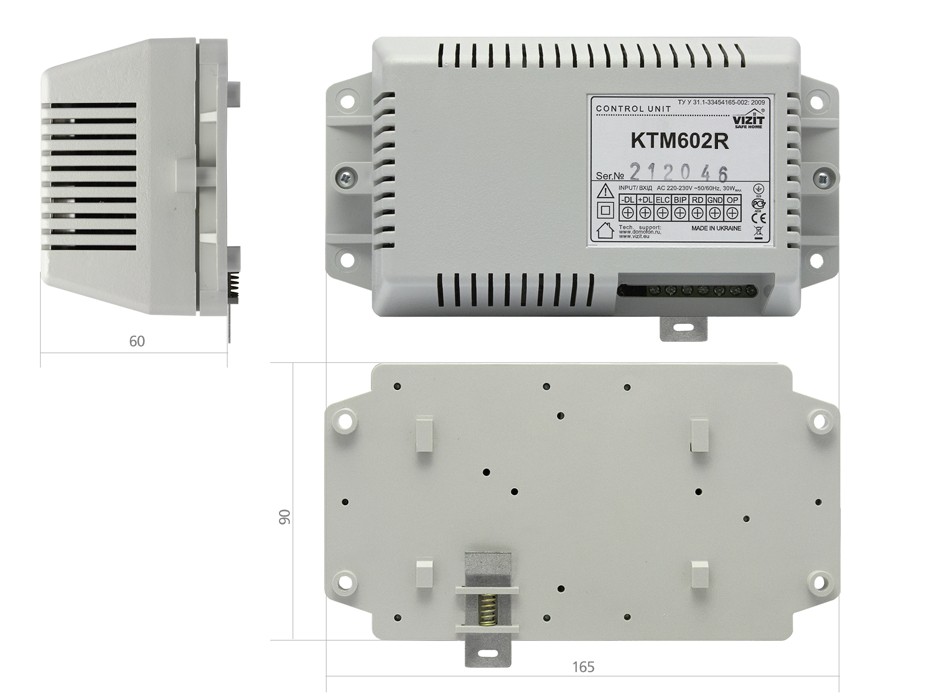 КТМ-602R-габарити